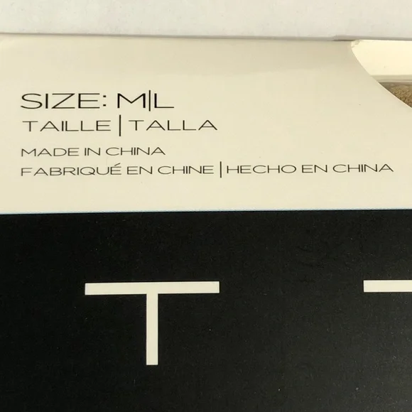 T. Tahari Sheer Control Top Pantyhose - Nude M/L - Picture 4 of 7